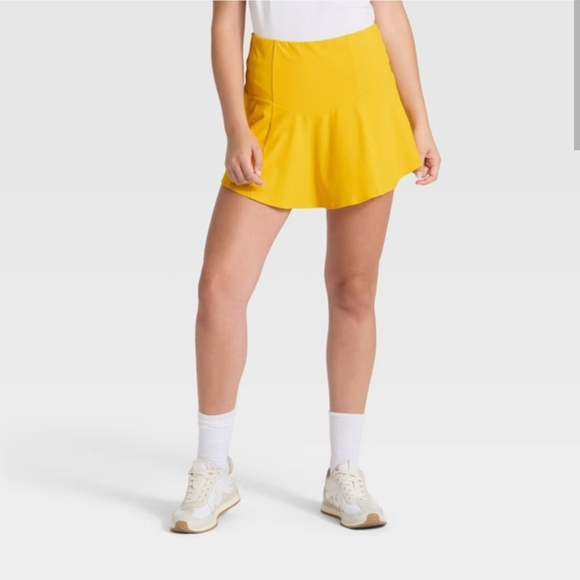 JoyLab Pants - JoyLab Women's Game Day Drop Waist Skort, XL - Yellow